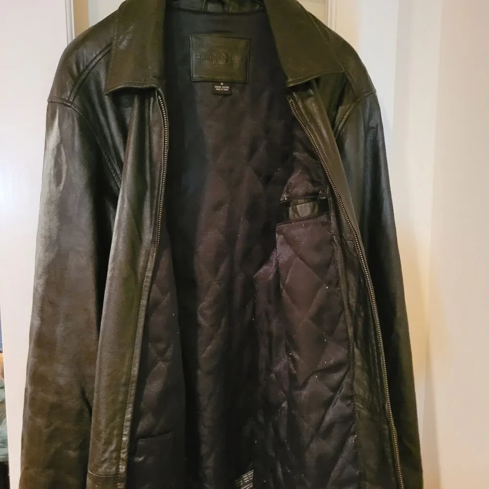 Knights Bridge Mens Leather Jacket, M